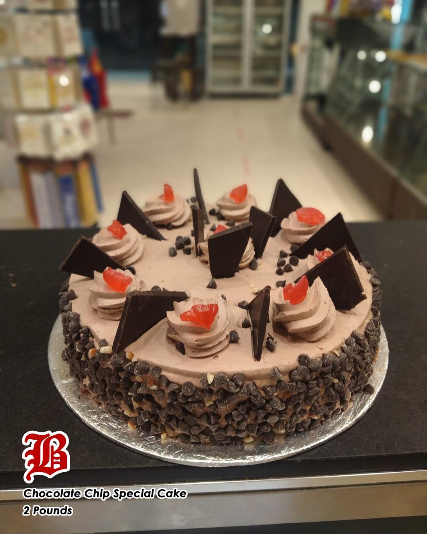 Send CHOCOLATE CHIP SPECIAL CAKE BY THE BAKERS INN to Pakistan Online