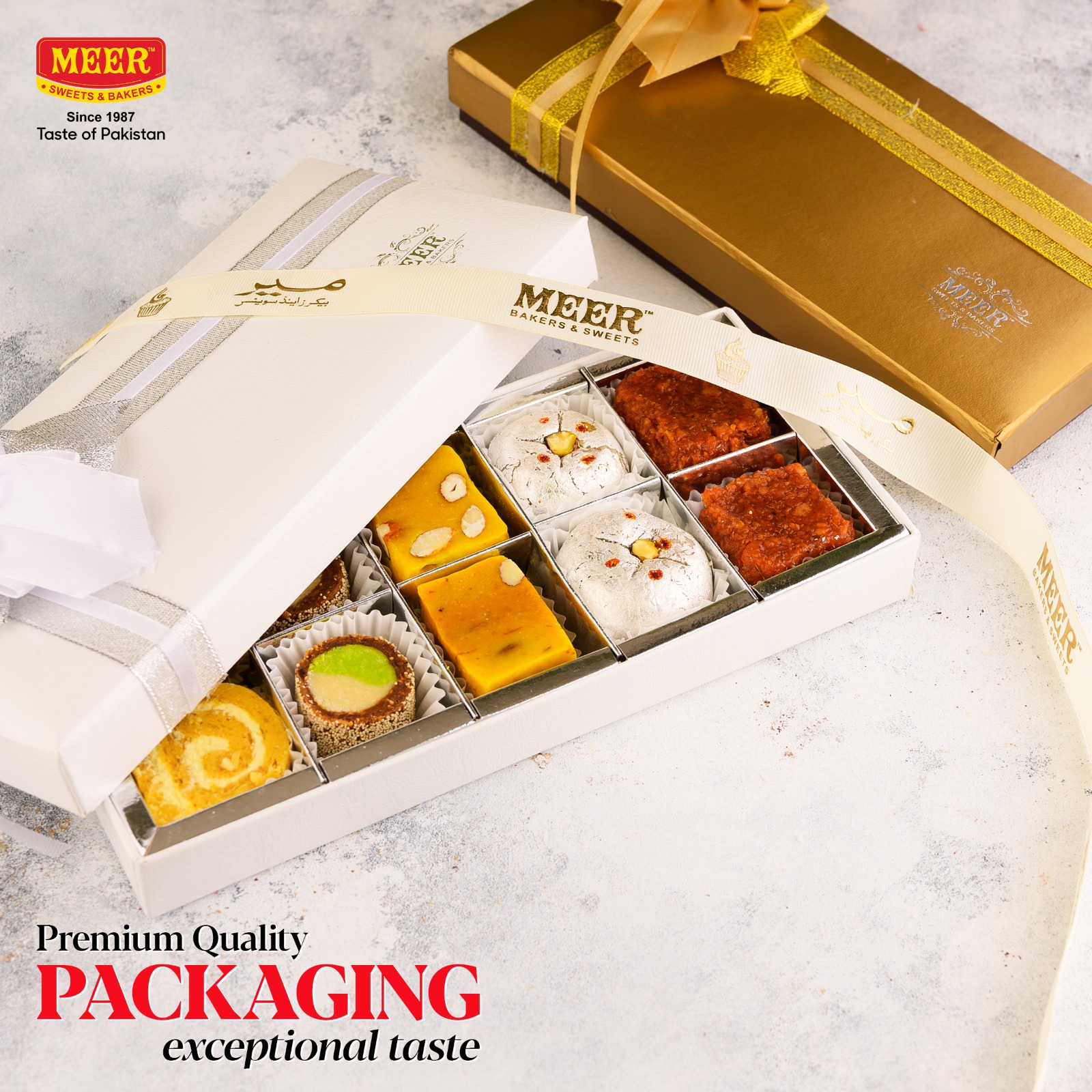 Send SPECIAL MIX MITHAI 500 GRAMS FROM MEER SWEETS & BAKERS to Pakistan