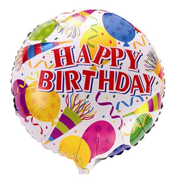 5 BIRTHDAY FOIL BALLOONS