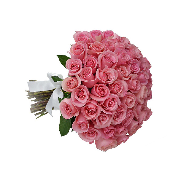 4 DOZEN PINK ROSES FLOWERS BOUQUET