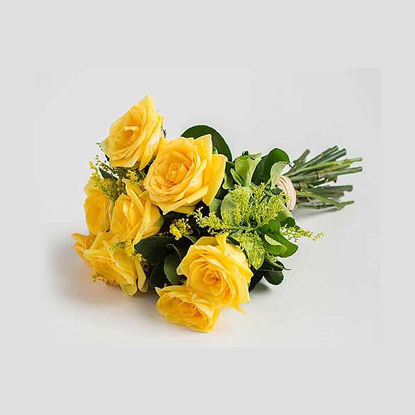 YELLOW ROSES FLOWERS BOUQUET