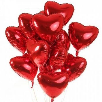 HEART SHAPE FOIL BALLOONS 10