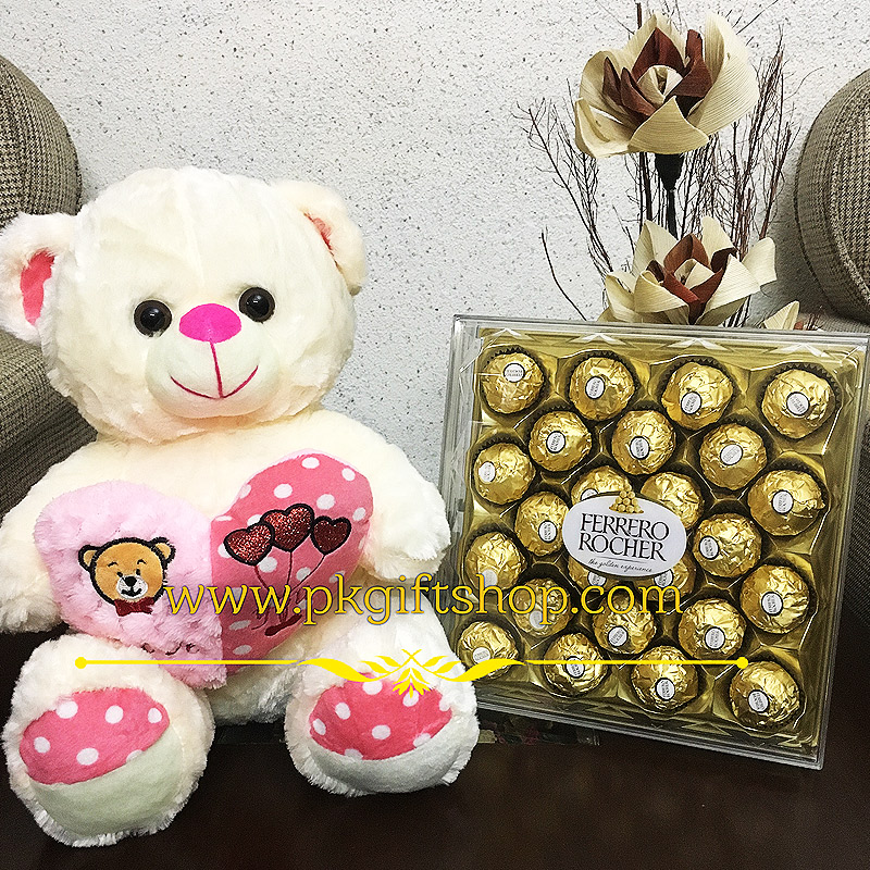 BEAR HUGS - CHOCOLATE & TEDDY COMBO