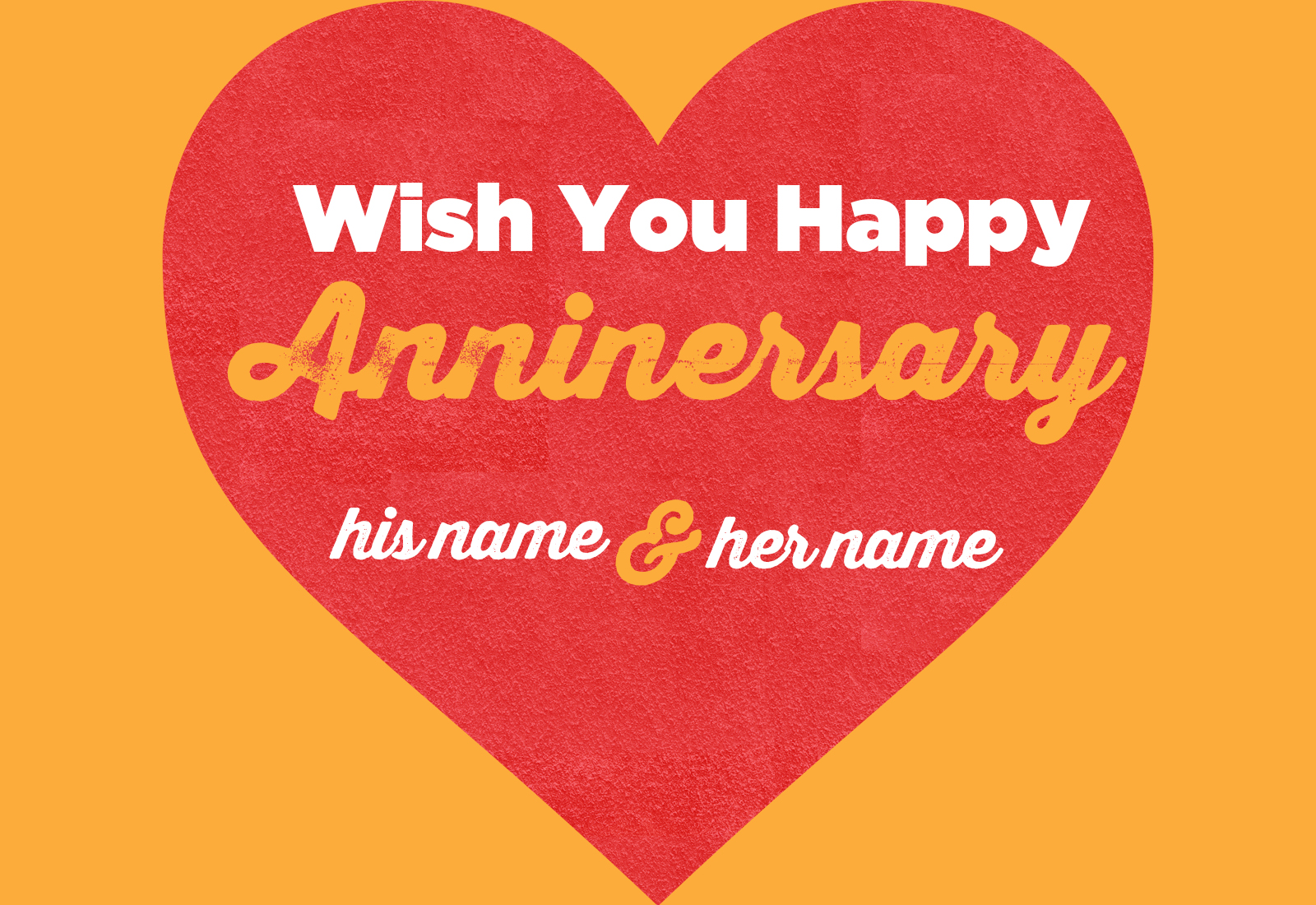 HEART SHAPE ANNIVERSARY CARD