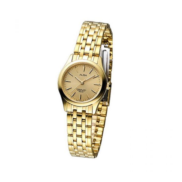 ALBA SLIM & GOLD STAINLESS STEEL WATCH FOR HER