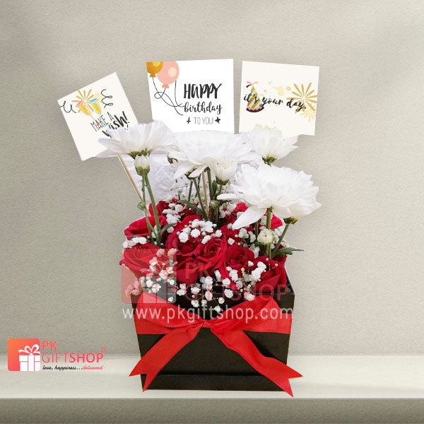 SPECIAL FLOWERS BOX FOR BIRTHDAY