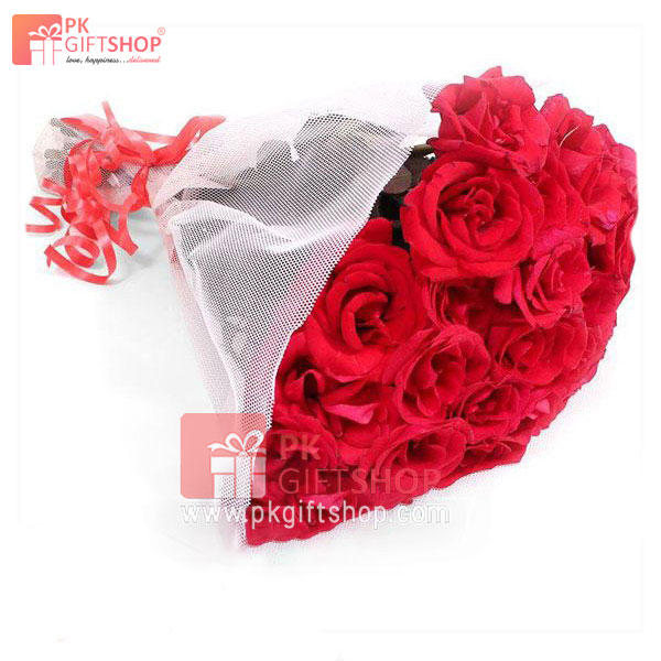 2 DOZEN RED ROSES BOUQUET