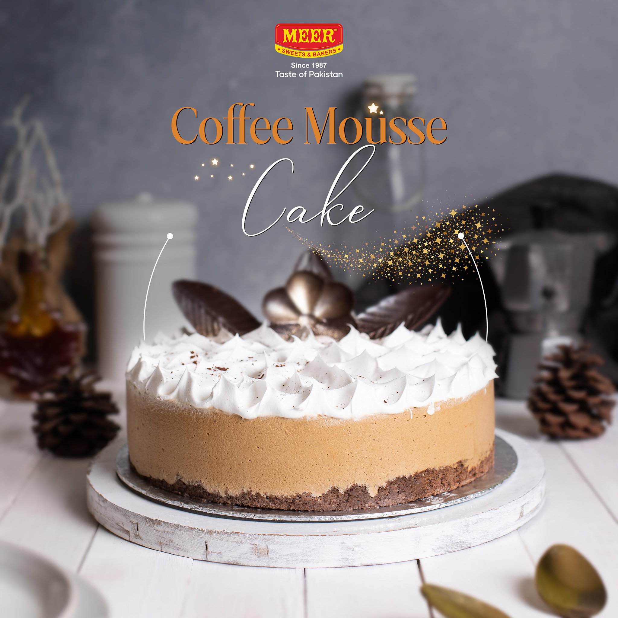COFFEE MOUSSE CAKE BY MEER BAKERS & SWEETS