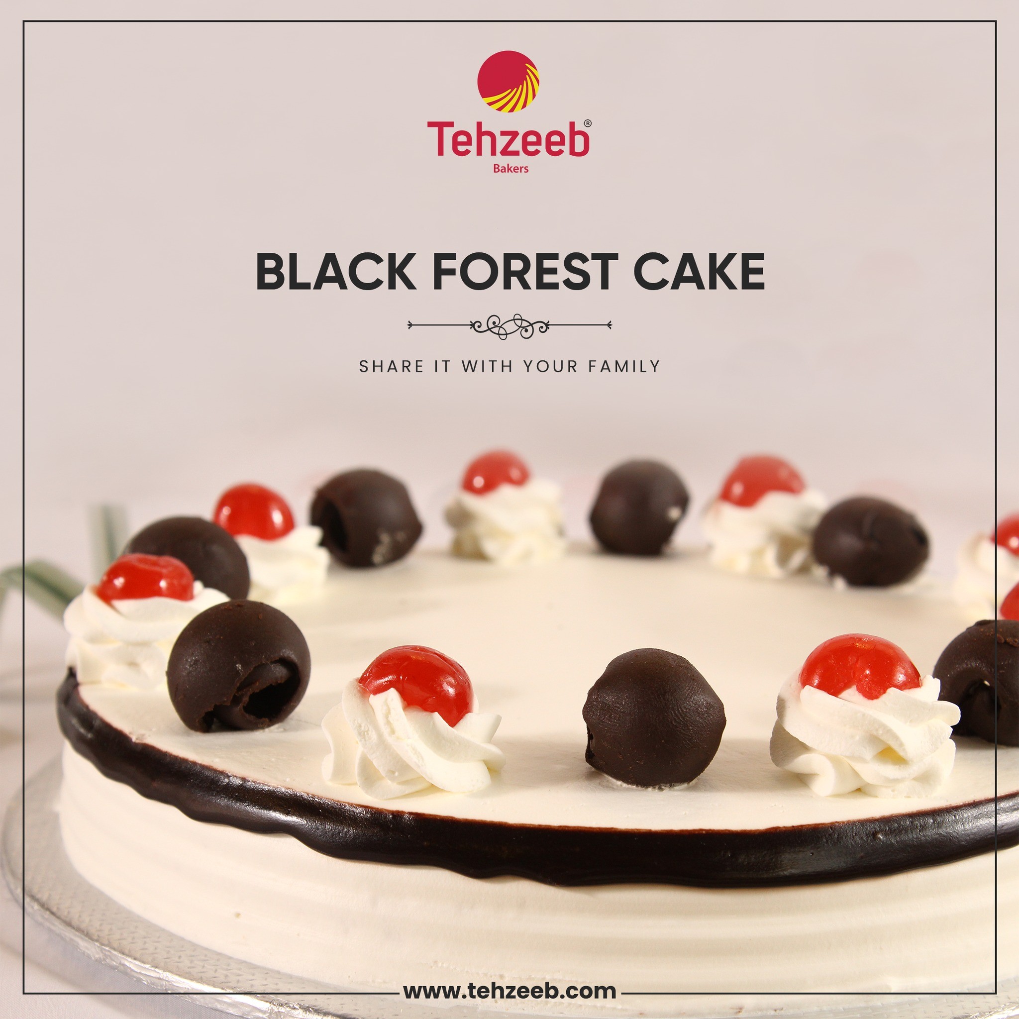 BLACK FOREST CAKE BY TEHZEEB BAKERS