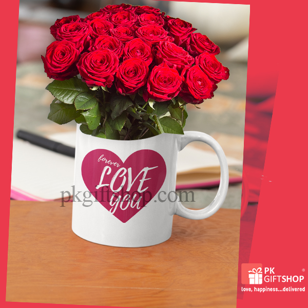 LOVE MUG WITH ROSES