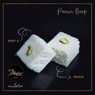 1 KG PANEER BARFI - EMAAN DHAKKA SWEETS