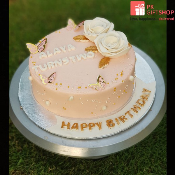 FLORAL BUTTERFLY CAKE