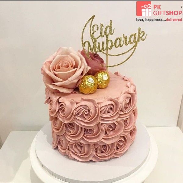 PEACHY FLORAL CAKE