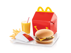 HAPPY MEAL CHEESE BURGER BY MCDONALDS