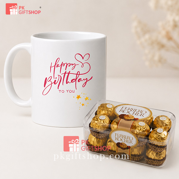CUP WITH FERRORO CHOCOLATE